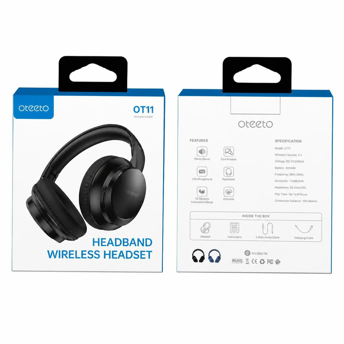 Foldable Bluetooth Headphones with Soft Ear Cups - Music, Calls & Gaming