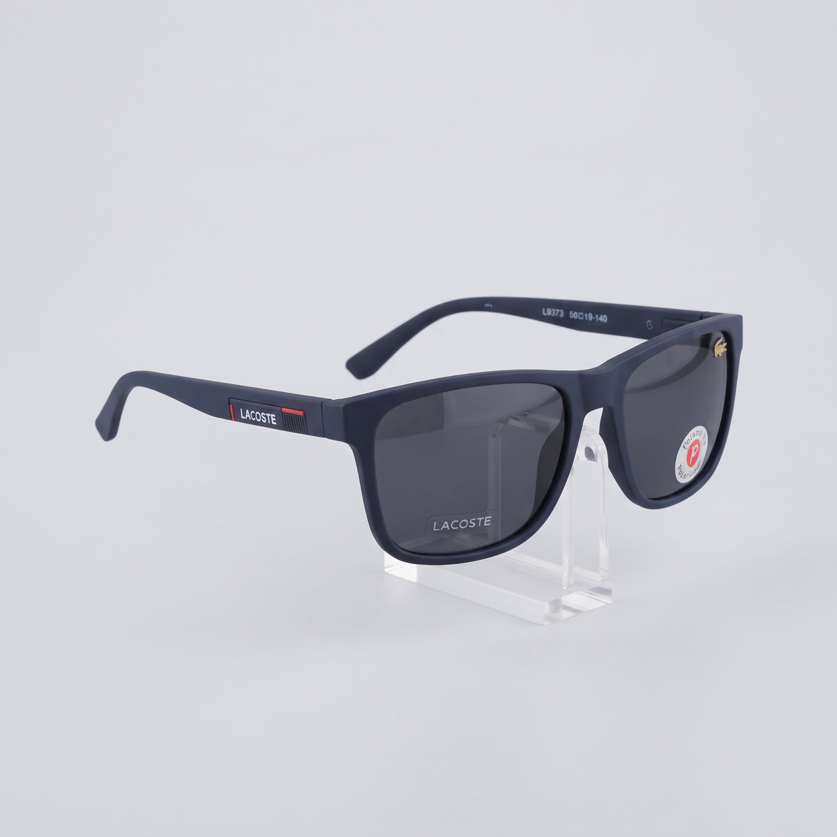 Men’s Square Sunglasses - Matte Navy Blue Frame with Dark Grey Lenses