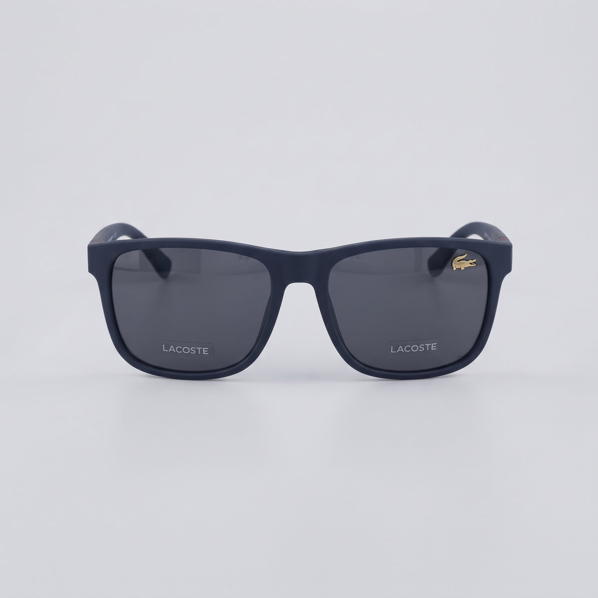 Men’s Square Sunglasses - Matte Navy Blue Frame with Dark Grey Lenses