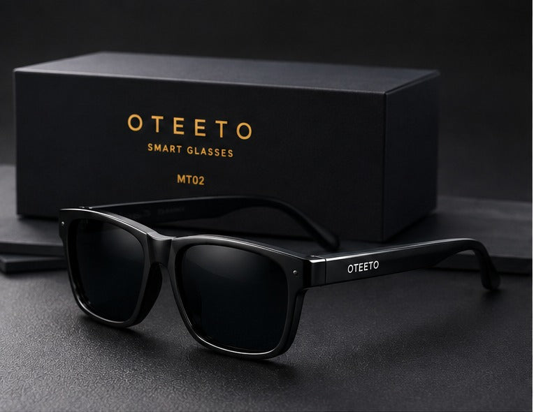 OTETTO MT02 Smart Glasses Black - Bluetooth Audio Sunglasses with Touch Control UAE