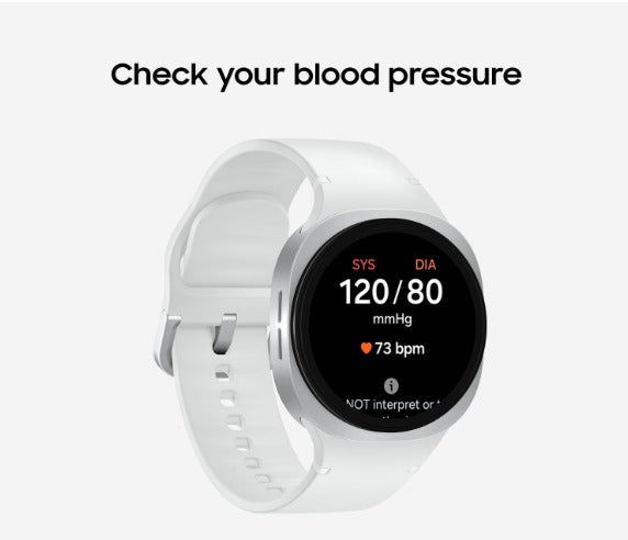 Samsung Galaxy Watch 8 44mm LTE Smartwatch White - Energy Score, GPS, Gemini AI UAE