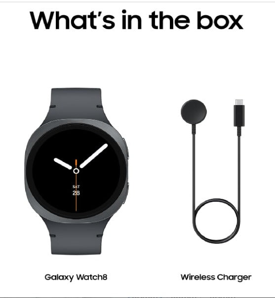 Samsung Galaxy Watch 8  44mm LTE Smartwatch Graphite - Energy Score, GPS, UAE