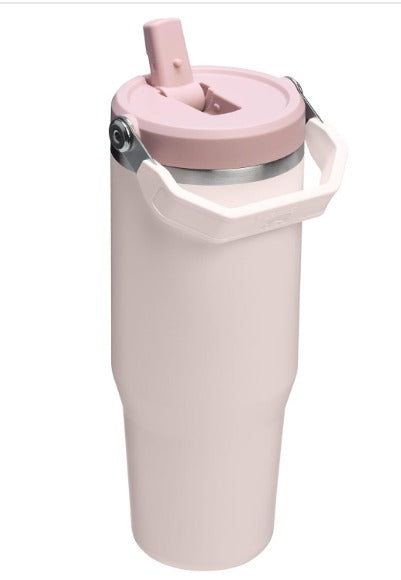 Stanley IceFlow Flip Straw Tumbler  30oz 887ml with Handle - Rose Quartz Pink UAE